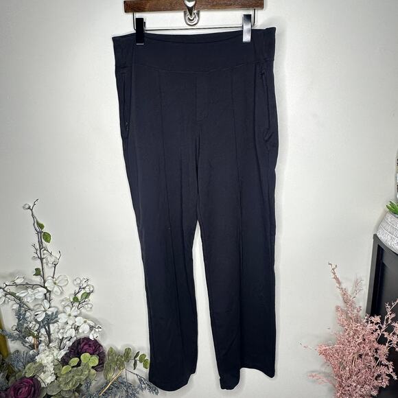 ATHLETA Eastbound Wide Leg Pant Black Sz 16 Tall $119 {DD54} - Picture 2 of 5